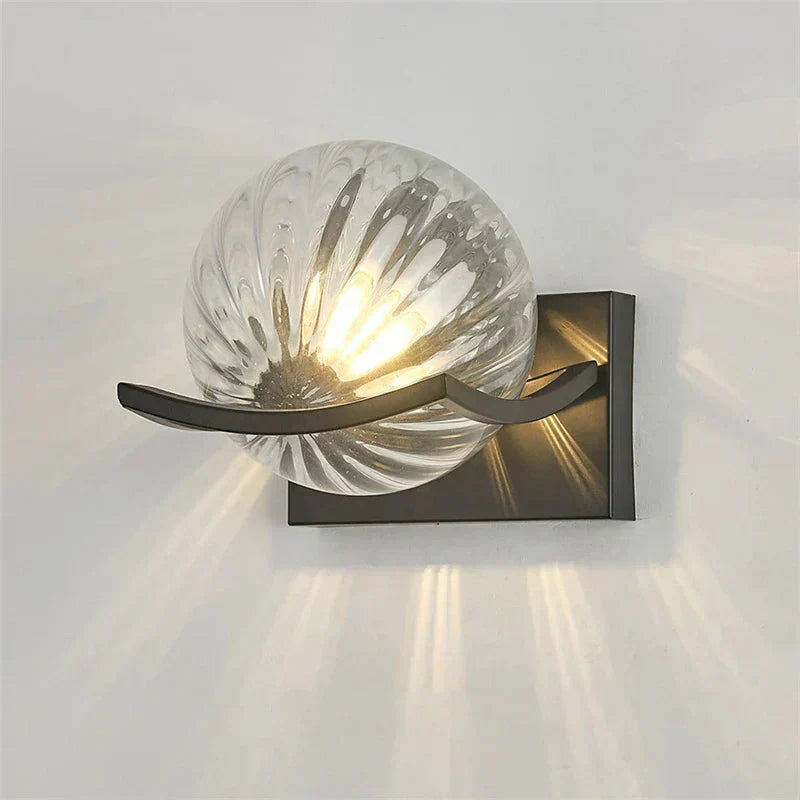 Clear Glass LED Wall Light | Wall-Mounted
