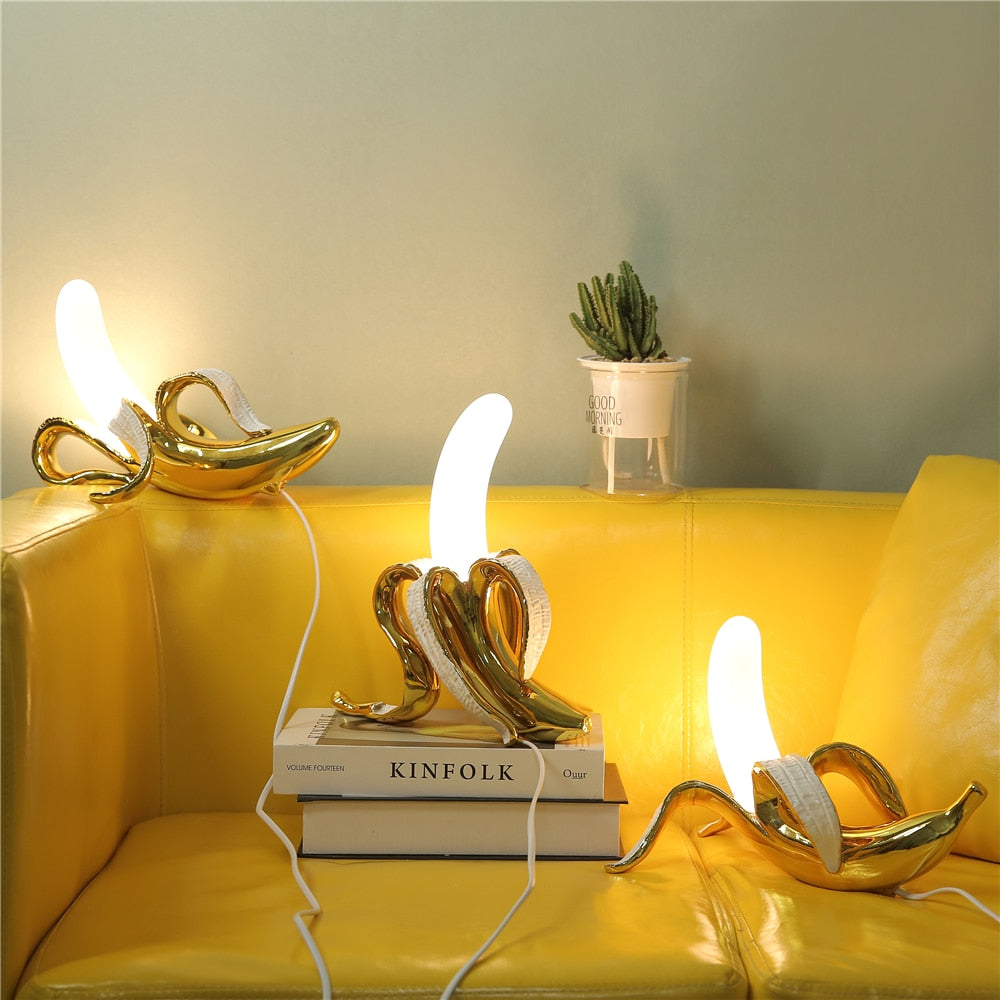 Whimsical Banana Table Lamp