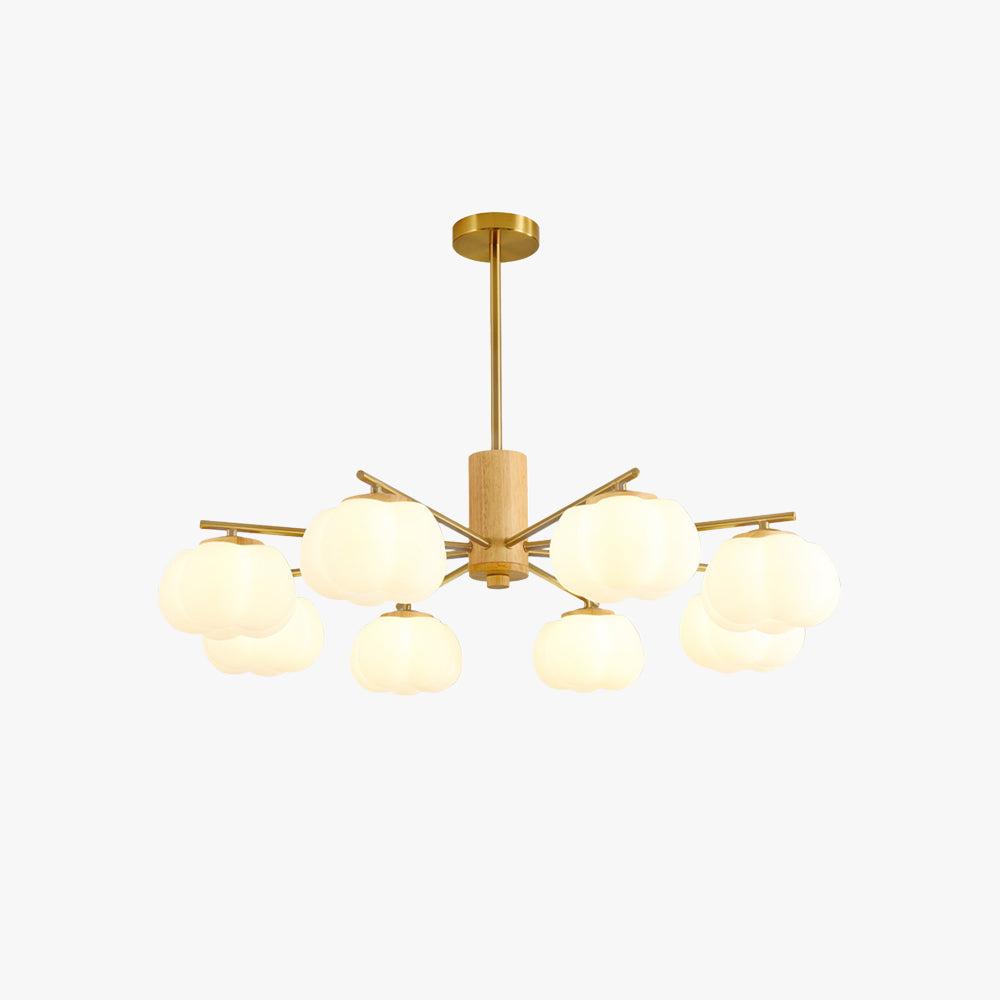 Scandinavian-Inspired LED Chandelier – Mid-Century Modern Sputnik Style