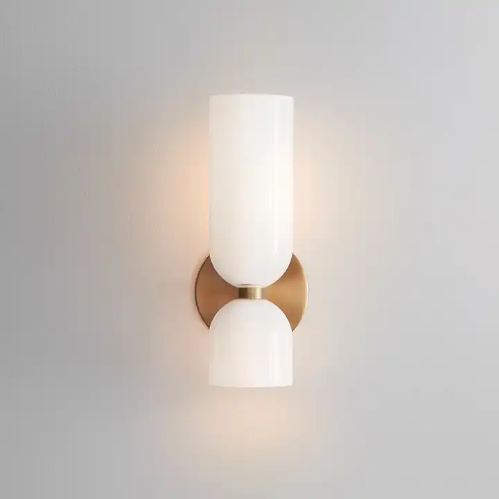 Cylindrical Glass Wall Sconce – Modern Indoor Light Fixture