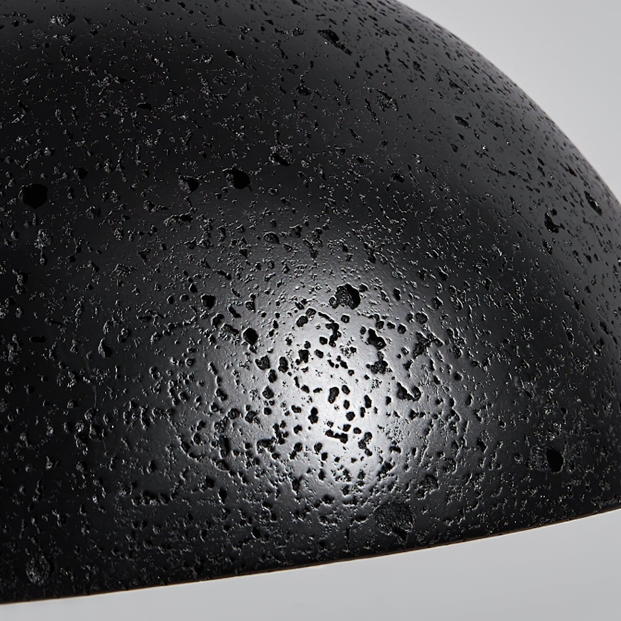 Artistic Dome Travertine Pendant Light – Cone Shade, Black & Yellow Finish