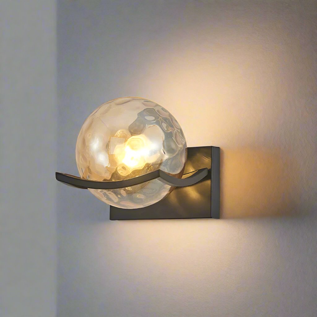 Clear Glass LED Wall Light | Wall-Mounted