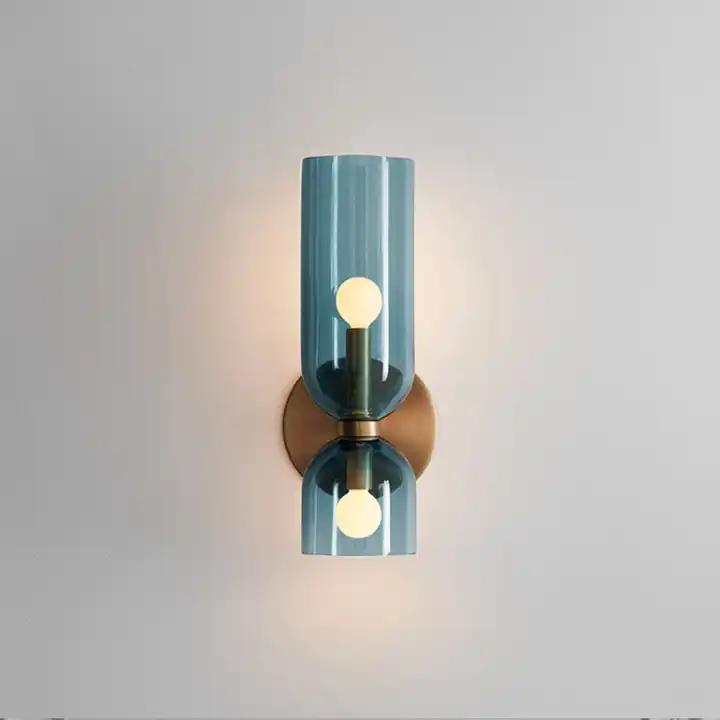 Cylindrical Glass Wall Sconce – Modern Indoor Light Fixture