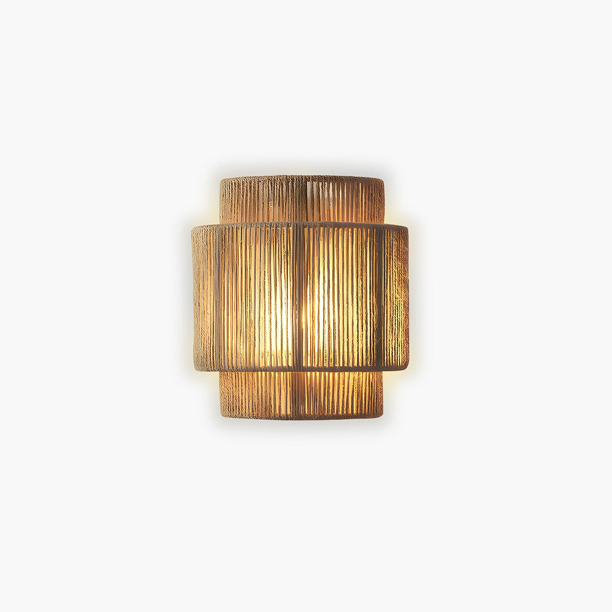 Woven Japanese Rattan Wall Light