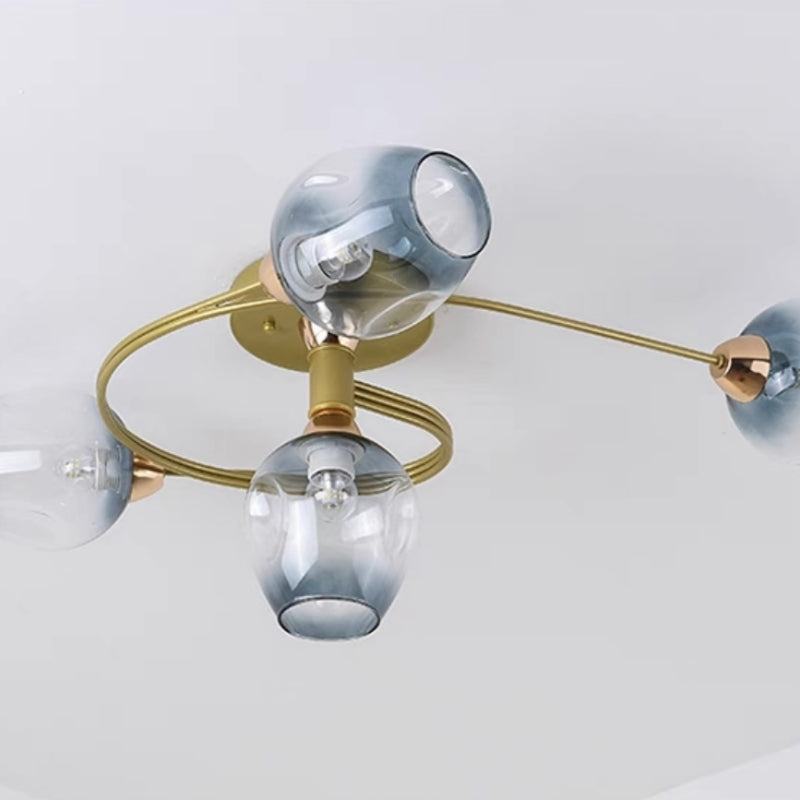 Stylish Glass Ceiling Fixture – Flush Mount Ceiling Light