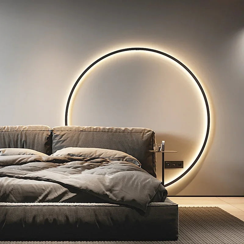Modern Round LED Wall Light – Minimalist Indoor Sconce Lamp