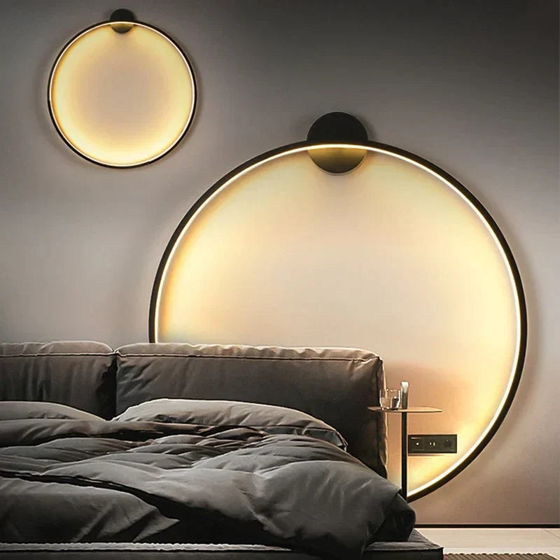 Modern Round LED Wall Light – Minimalist Indoor Sconce Lamp