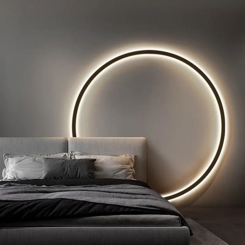 Modern Round LED Wall Light – Minimalist Indoor Sconce Lamp