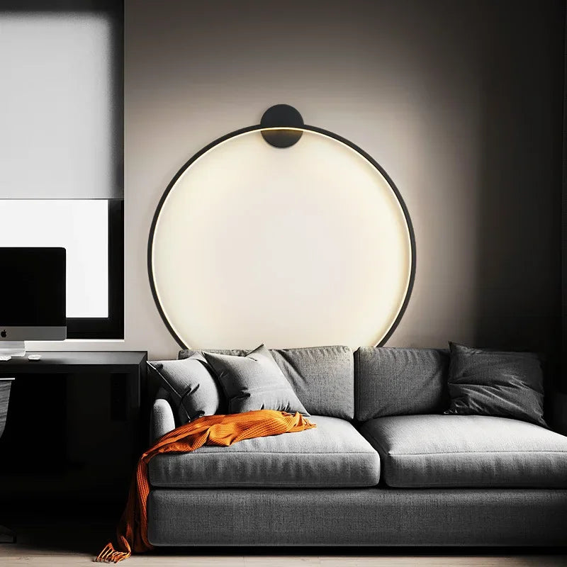 Modern Round LED Wall Light – Minimalist Indoor Sconce Lamp