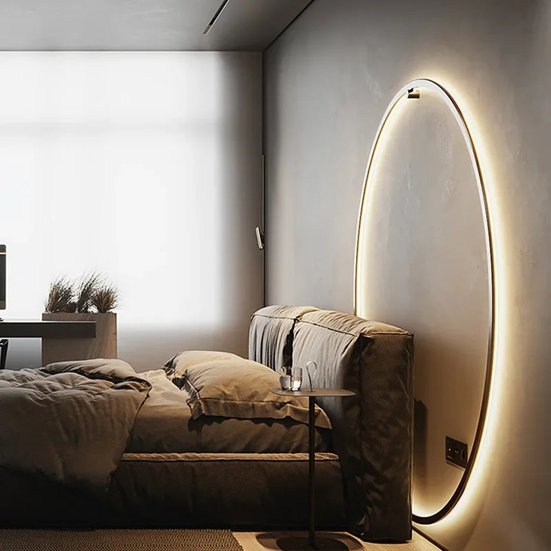 Modern Round LED Wall Light – Minimalist Indoor Sconce Lamp