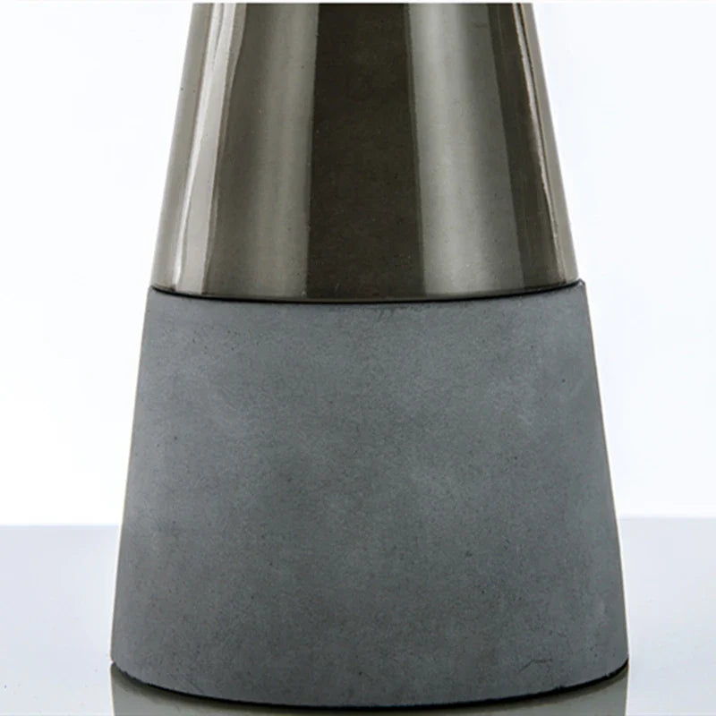 Mid-Century Ceramic Glass Table Lamp | Industrial Inspired Design