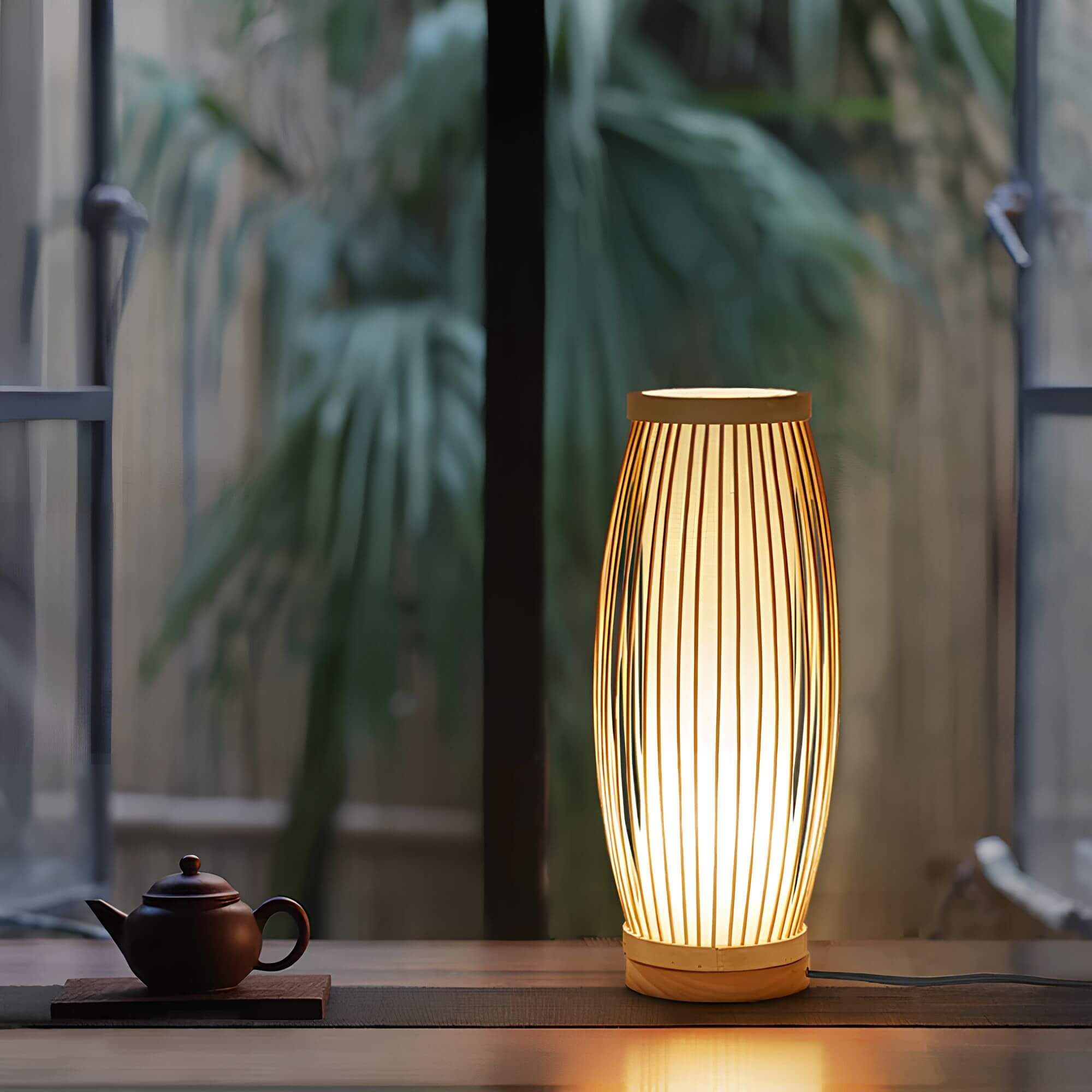 Japanese Style LED Table Lamp | Minimalist Design for Home or Office