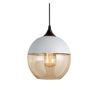 Glass Shade Wooden Pendant Light | Decorative Ceiling Pendant