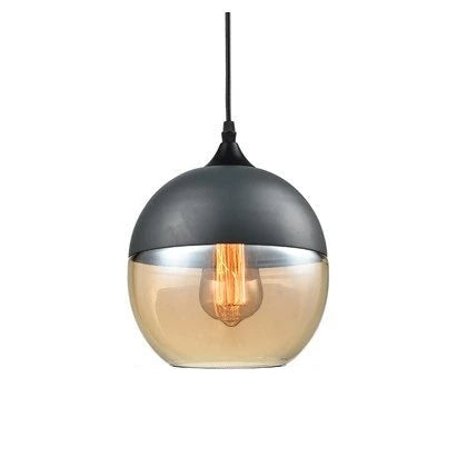 Glass Shade Wooden Pendant Light | Decorative Ceiling Pendant