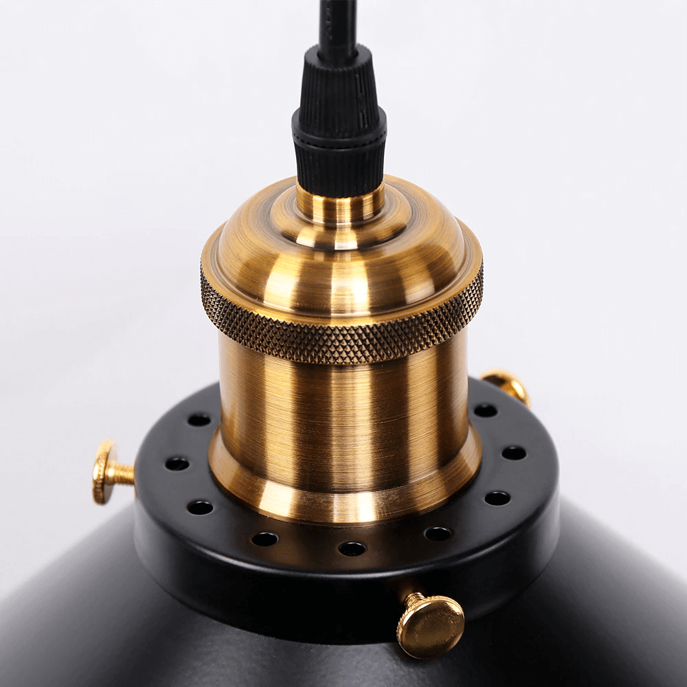 Cone-Shaped Brass Pendant Light | Tapered Design