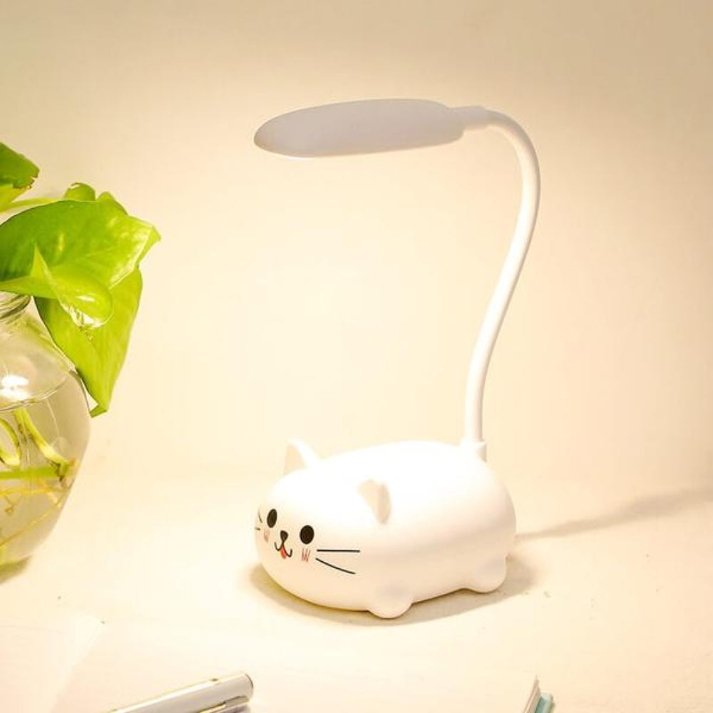 Cat-Themed LED Desk Lamp | Compact Design