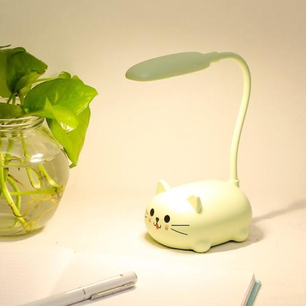 Cat-Themed LED Desk Lamp | Compact Design