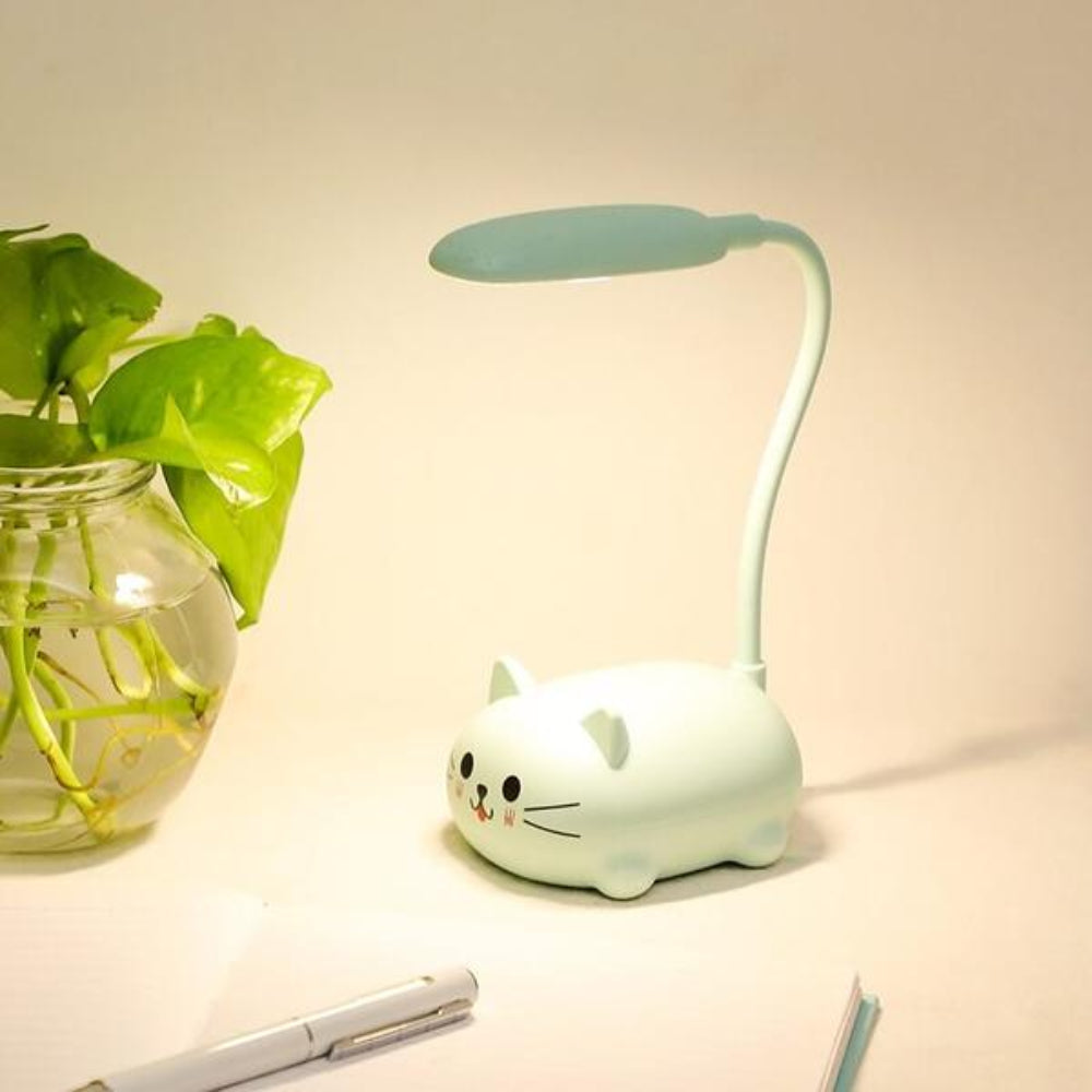 Cat-Themed LED Desk Lamp | Compact Design