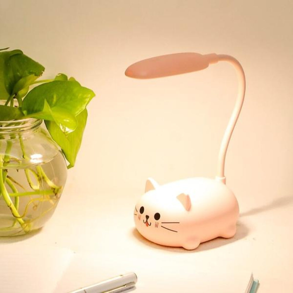 Cat-Themed LED Desk Lamp | Compact Design
