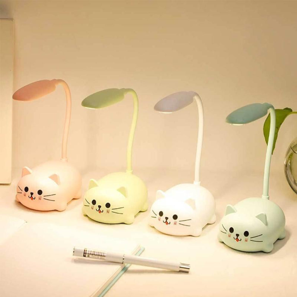 Cat-Themed LED Desk Lamp | Compact Design