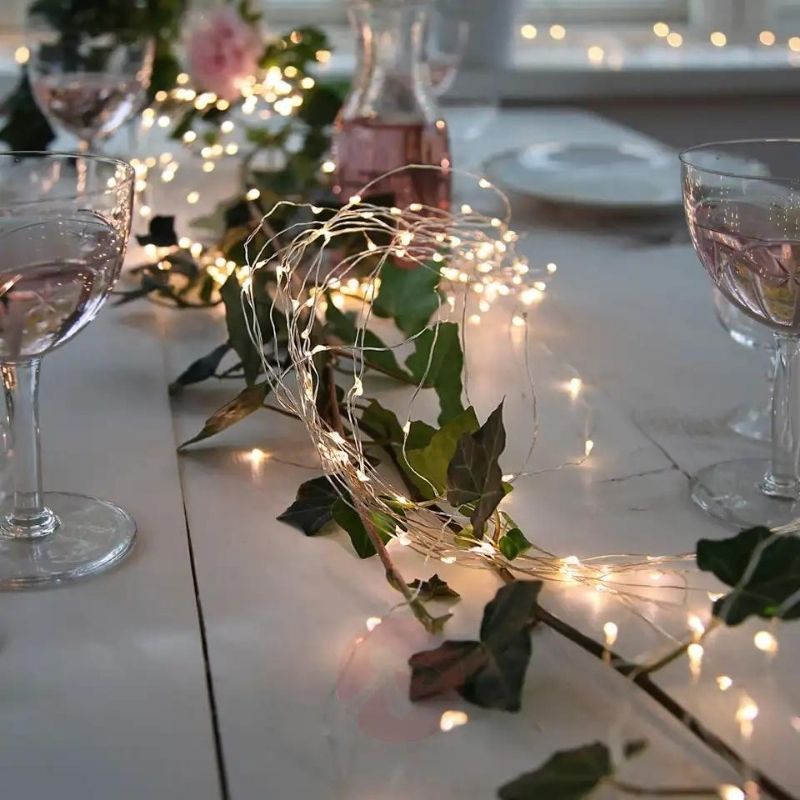 Silver Wire Fairy String Lights | Christmas Light & Garden