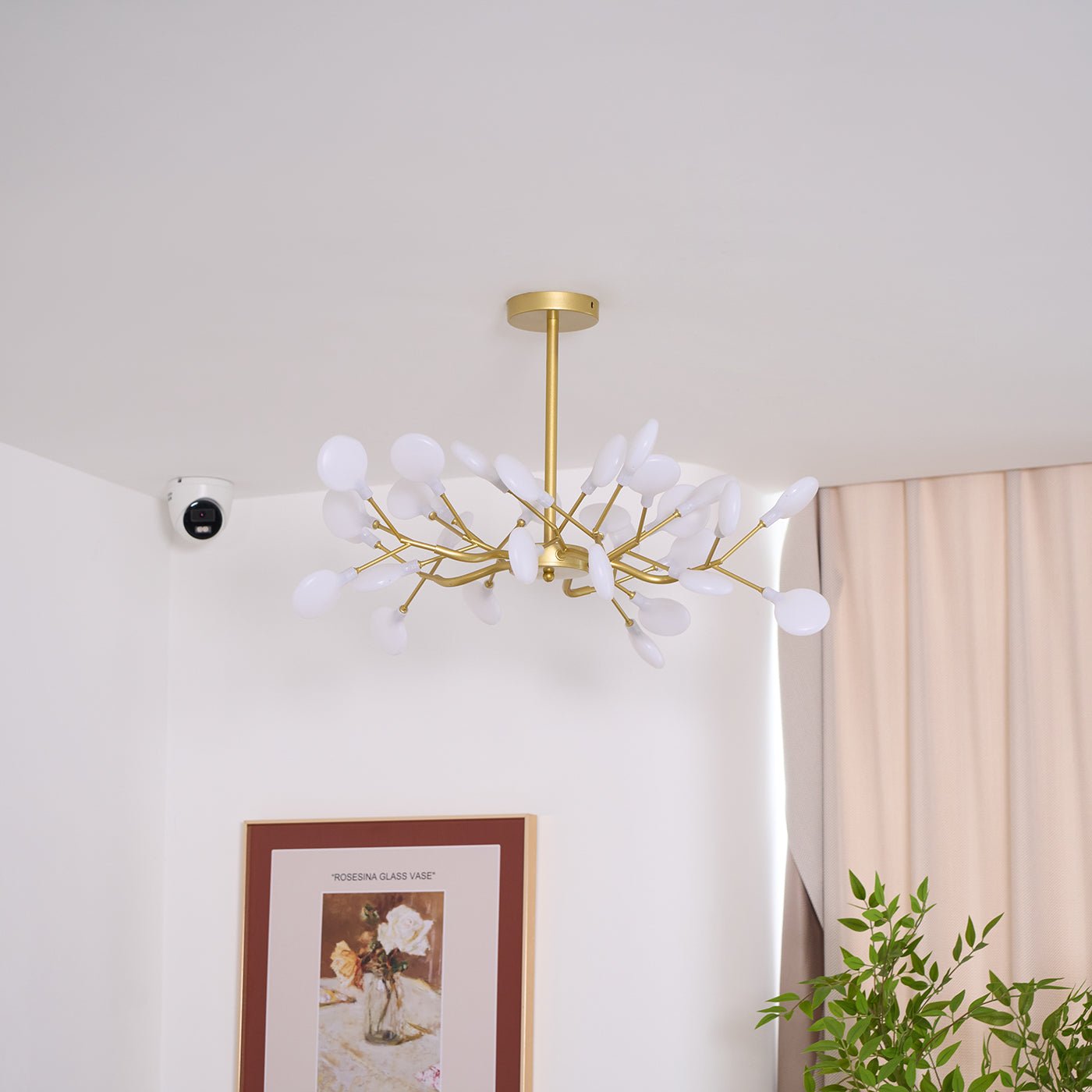 Mid-Century Modern LED Chandelier – Firefly Sputnik Hanging Light