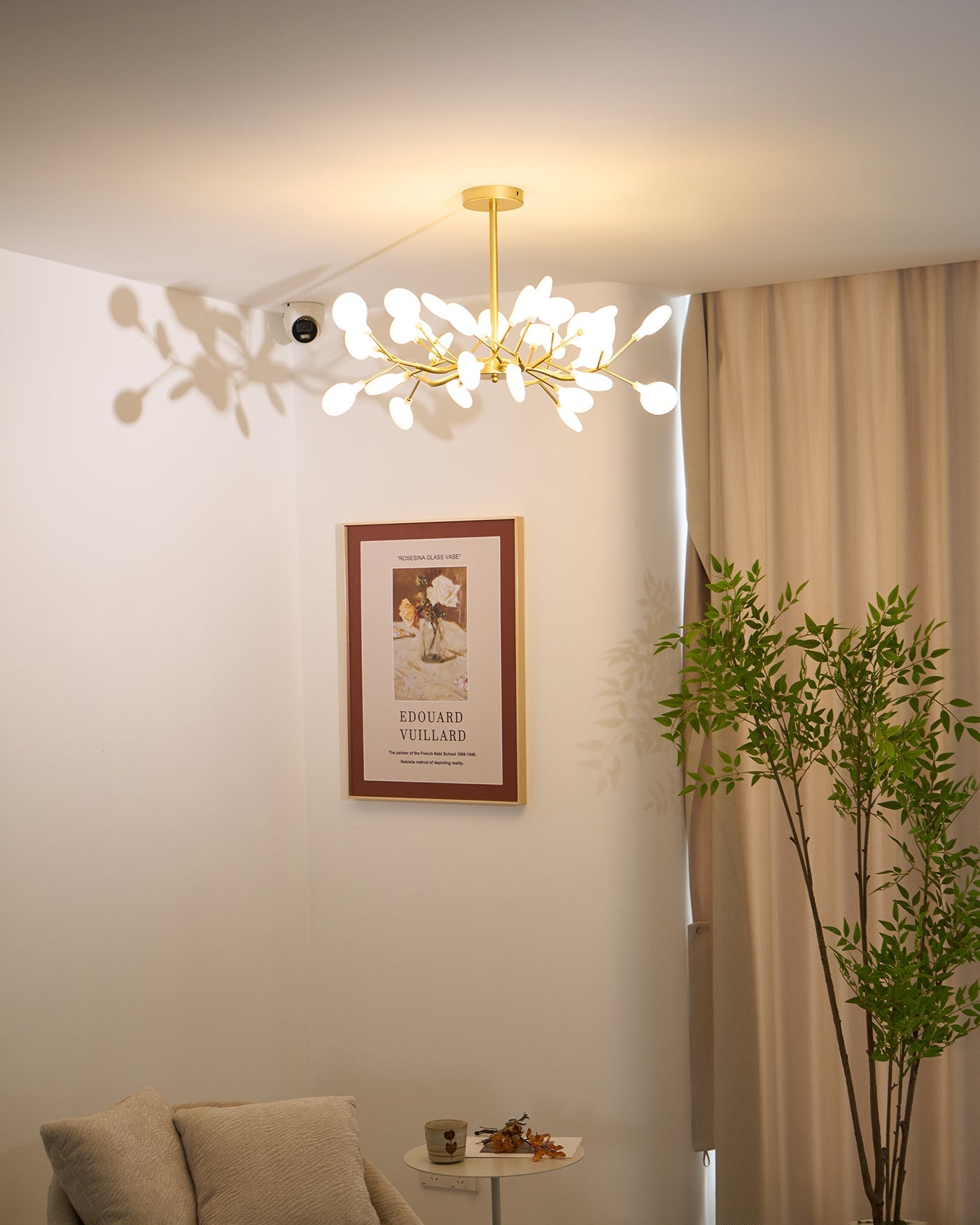 Mid-Century Modern LED Chandelier – Firefly Sputnik Hanging Light