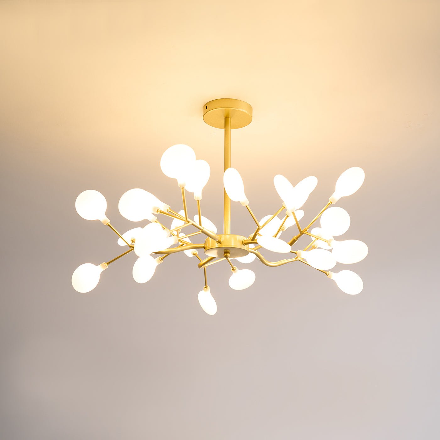 Mid-Century Modern LED Chandelier – Firefly Sputnik Hanging Light