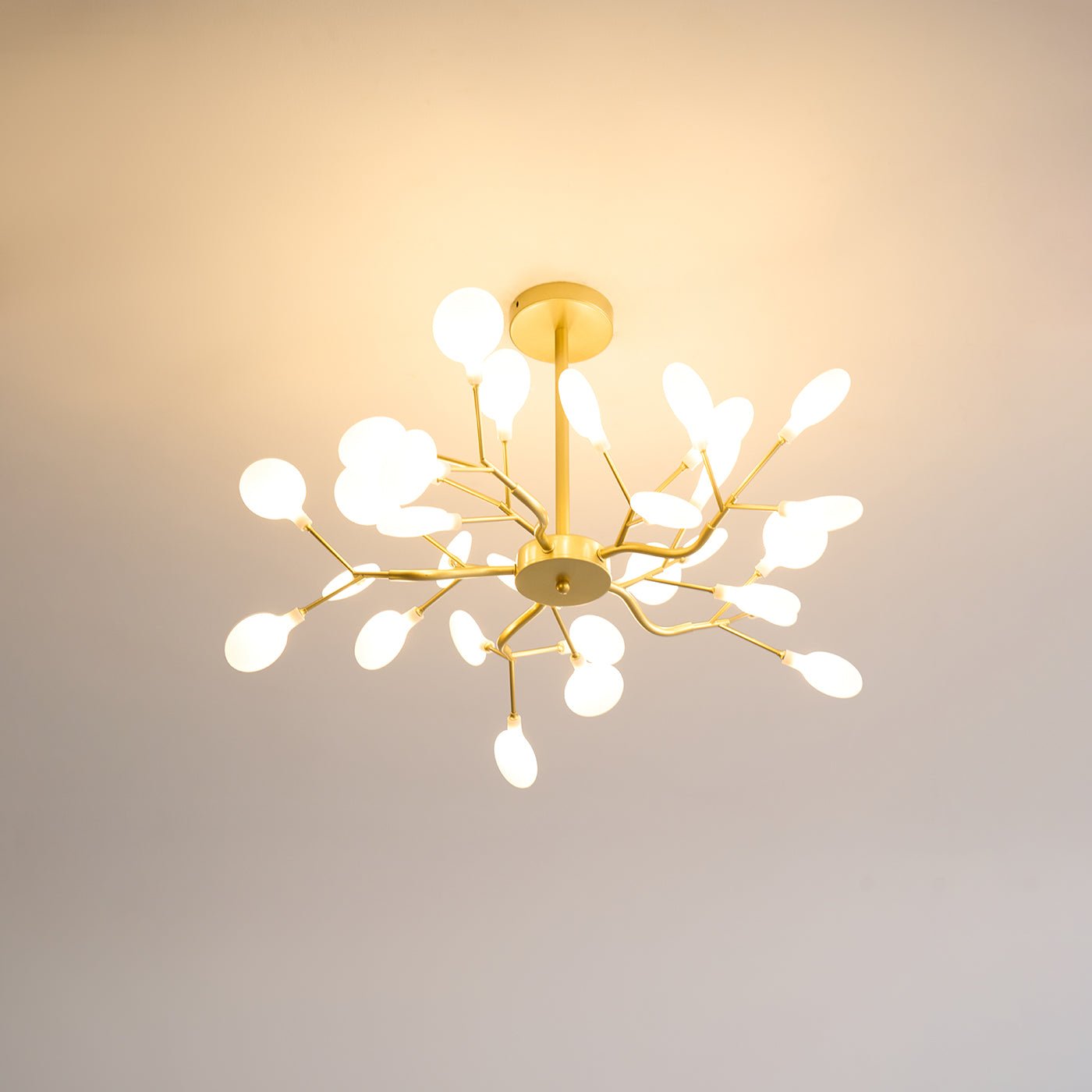 Mid-Century Modern LED Chandelier – Firefly Sputnik Hanging Light