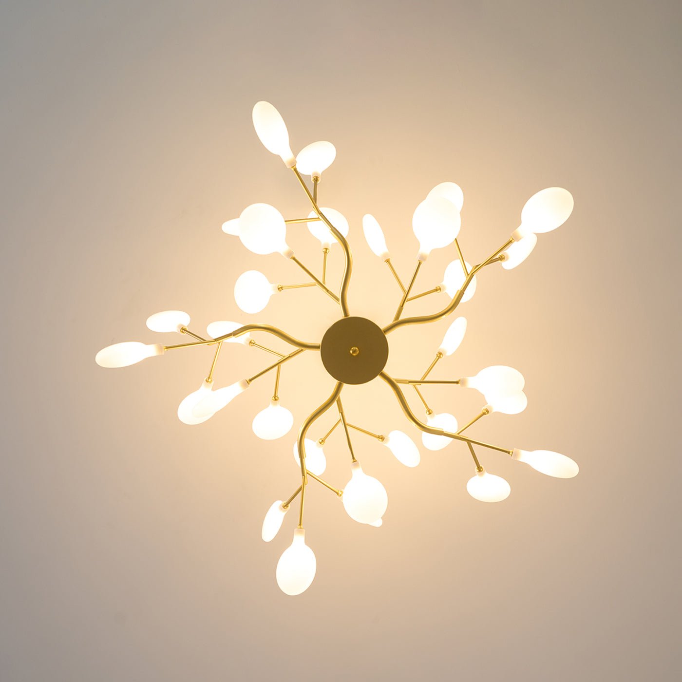 Mid-Century Modern LED Chandelier – Firefly Sputnik Hanging Light