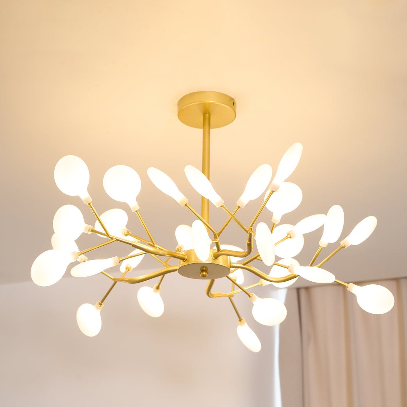 Mid-Century Modern LED Chandelier – Firefly Sputnik Hanging Light