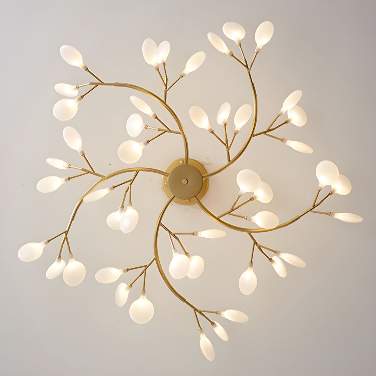 Mid-Century Modern LED Chandelier – Firefly Sputnik Hanging Light