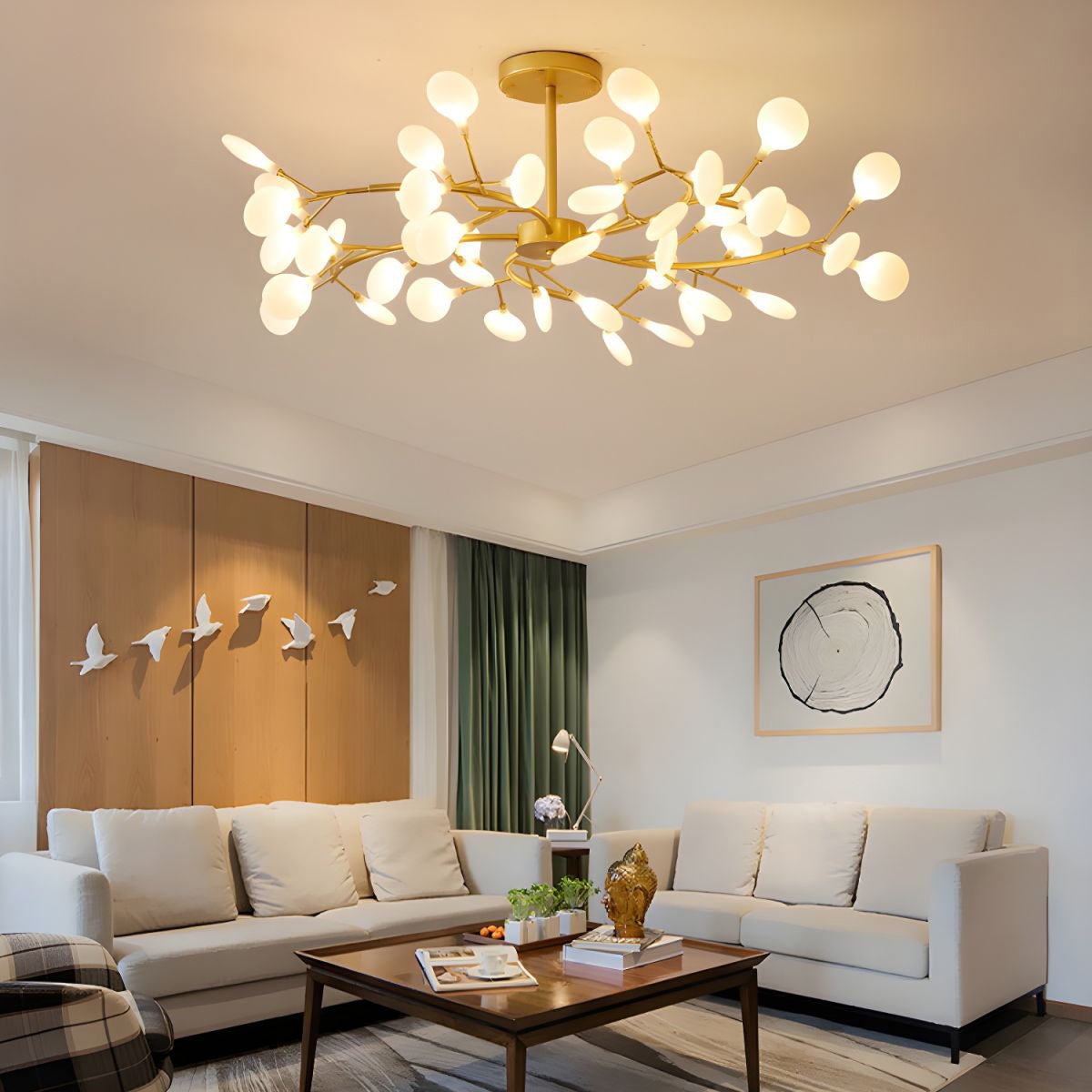 Mid-Century Modern LED Chandelier – Firefly Sputnik Hanging Light