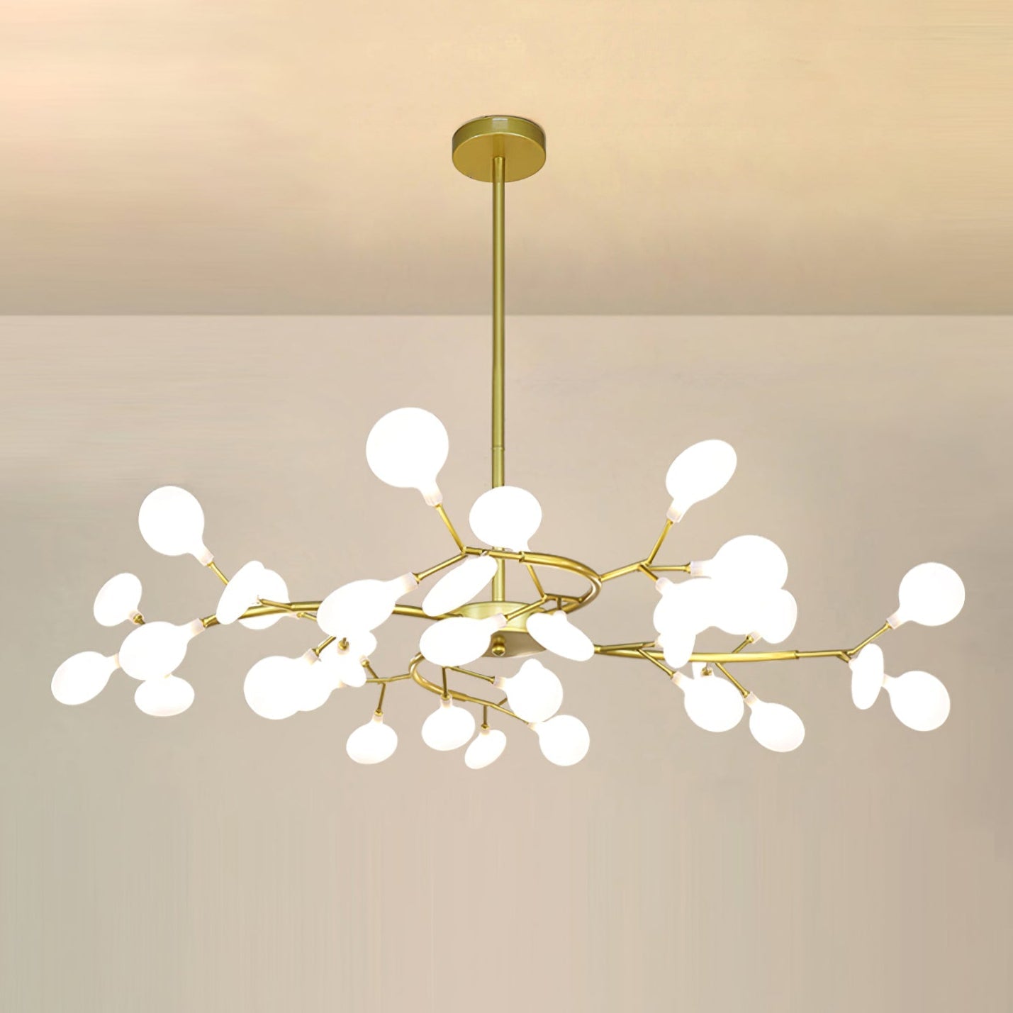 Mid-Century Modern LED Chandelier – Firefly Sputnik Hanging Light