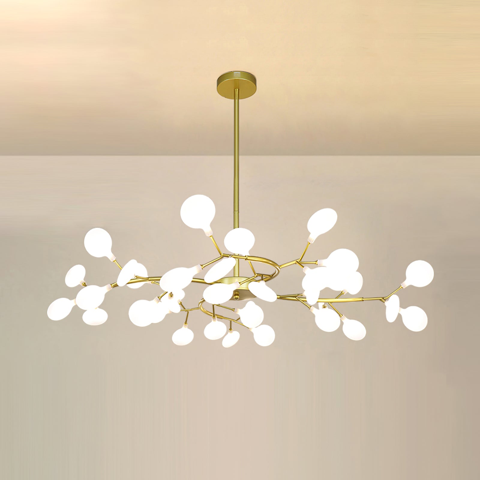 Mid-Century Modern LED Chandelier – Firefly Sputnik Hanging Light