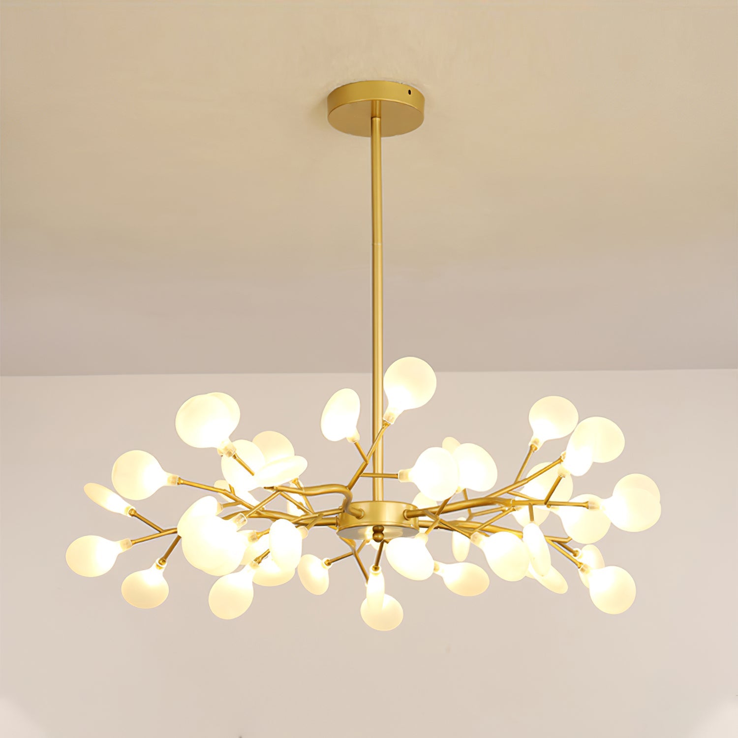 Mid-Century Modern LED Chandelier – Firefly Sputnik Hanging Light