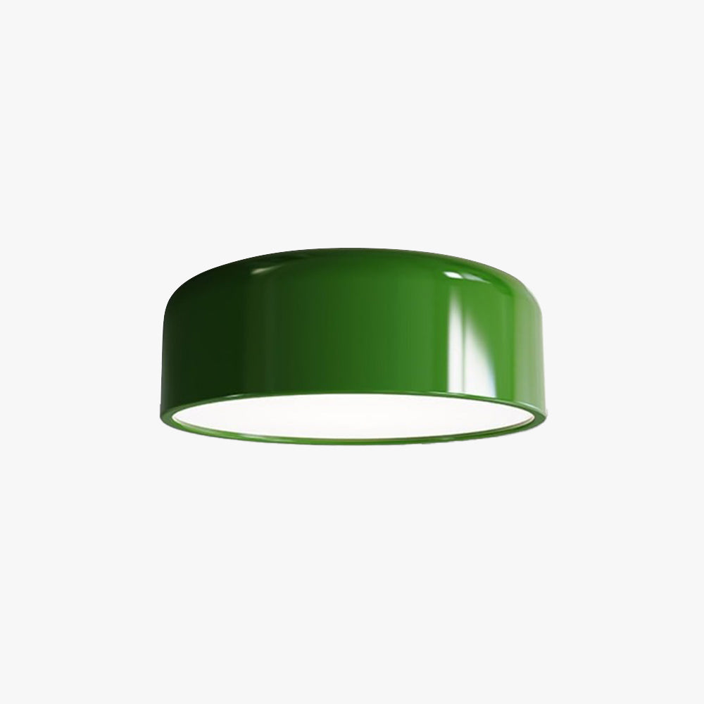 Dimmable LED Flush Mount Ceiling Light – Metal & Acrylic Round Dome Design Lamp