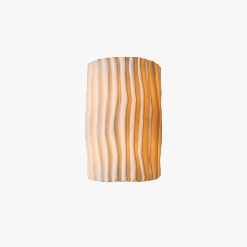 Modern Resin LED Wall Light – Semi-Cylindrical Resin Fixture