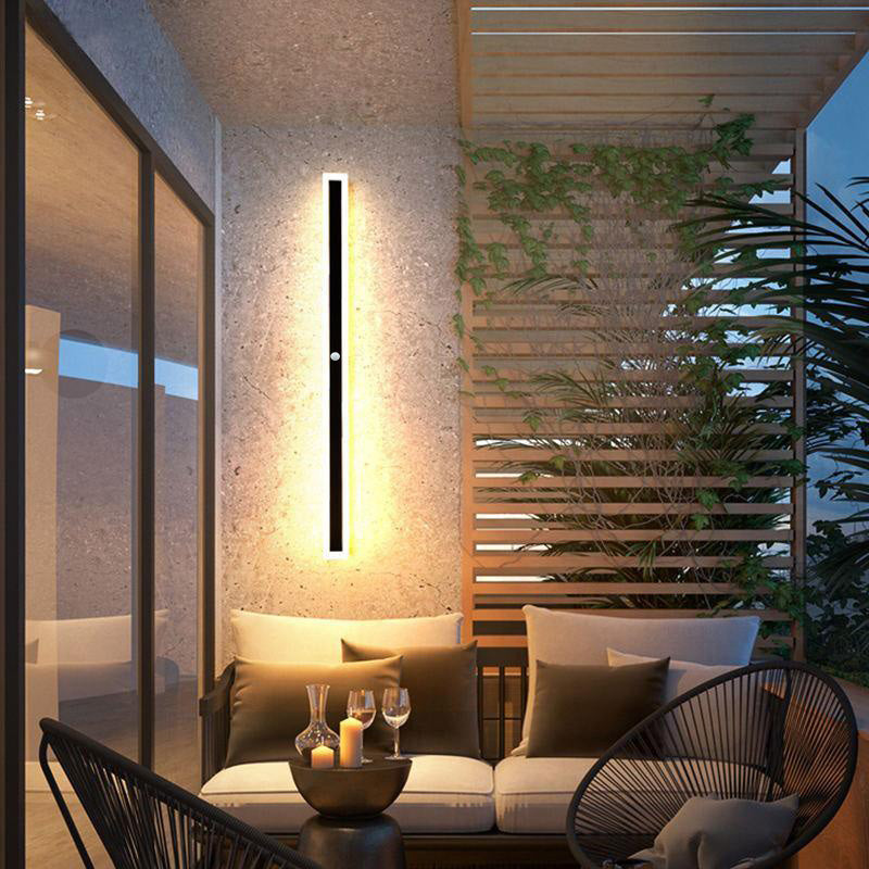 Edge Moderne Linear Wall Sconce – Outdoor LED Light