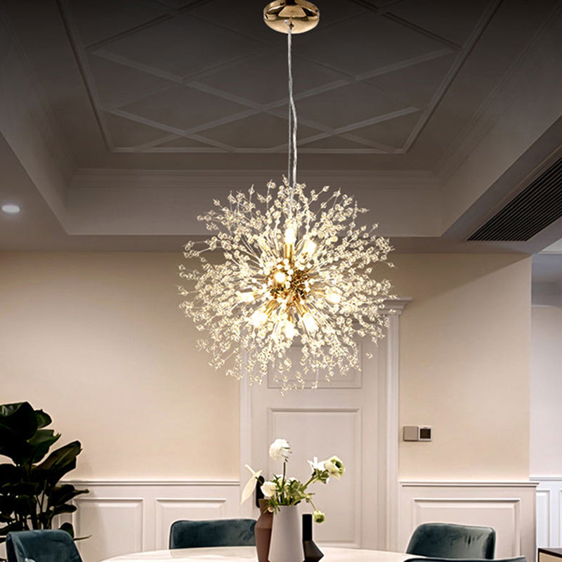 LED Crystal Chandelier | Modern Fireworks Pendant Light Fixture