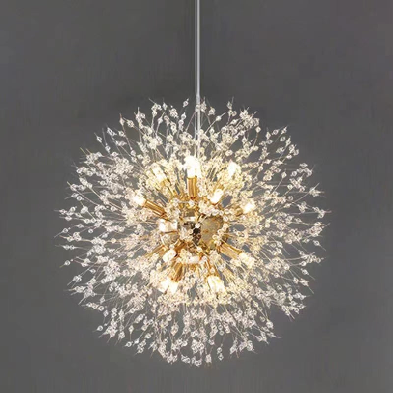 LED Crystal Chandelier | Modern Fireworks Pendant Light Fixture