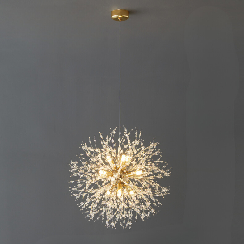 LED Crystal Chandelier | Modern Fireworks Pendant Light Fixture