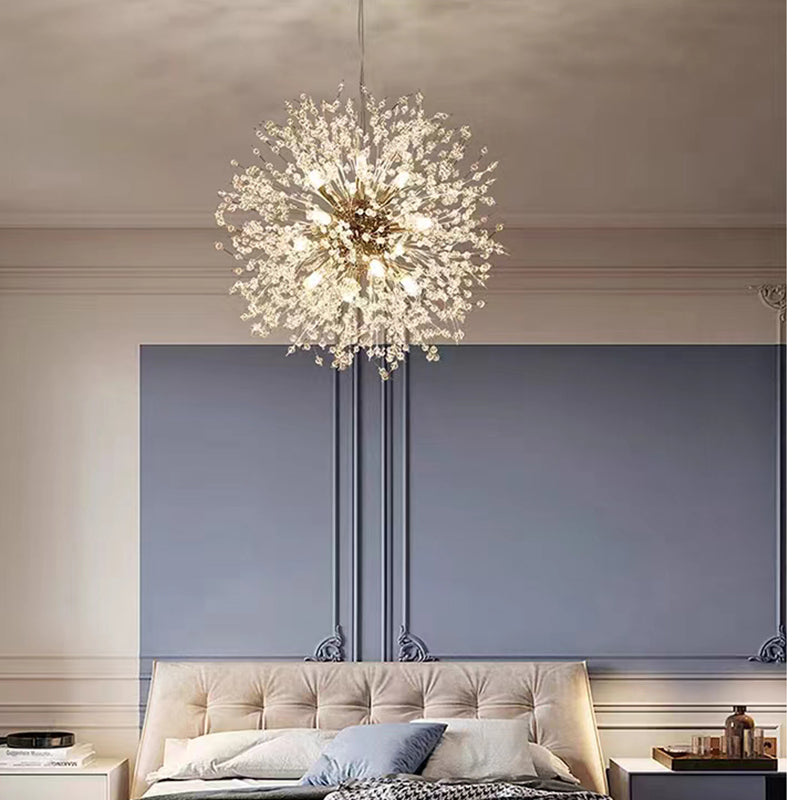 LED Crystal Chandelier | Modern Fireworks Pendant Light Fixture