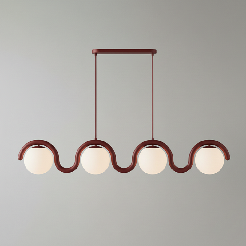 Contemporary Metal Tube Chandelier – Soft Art Style Lighting