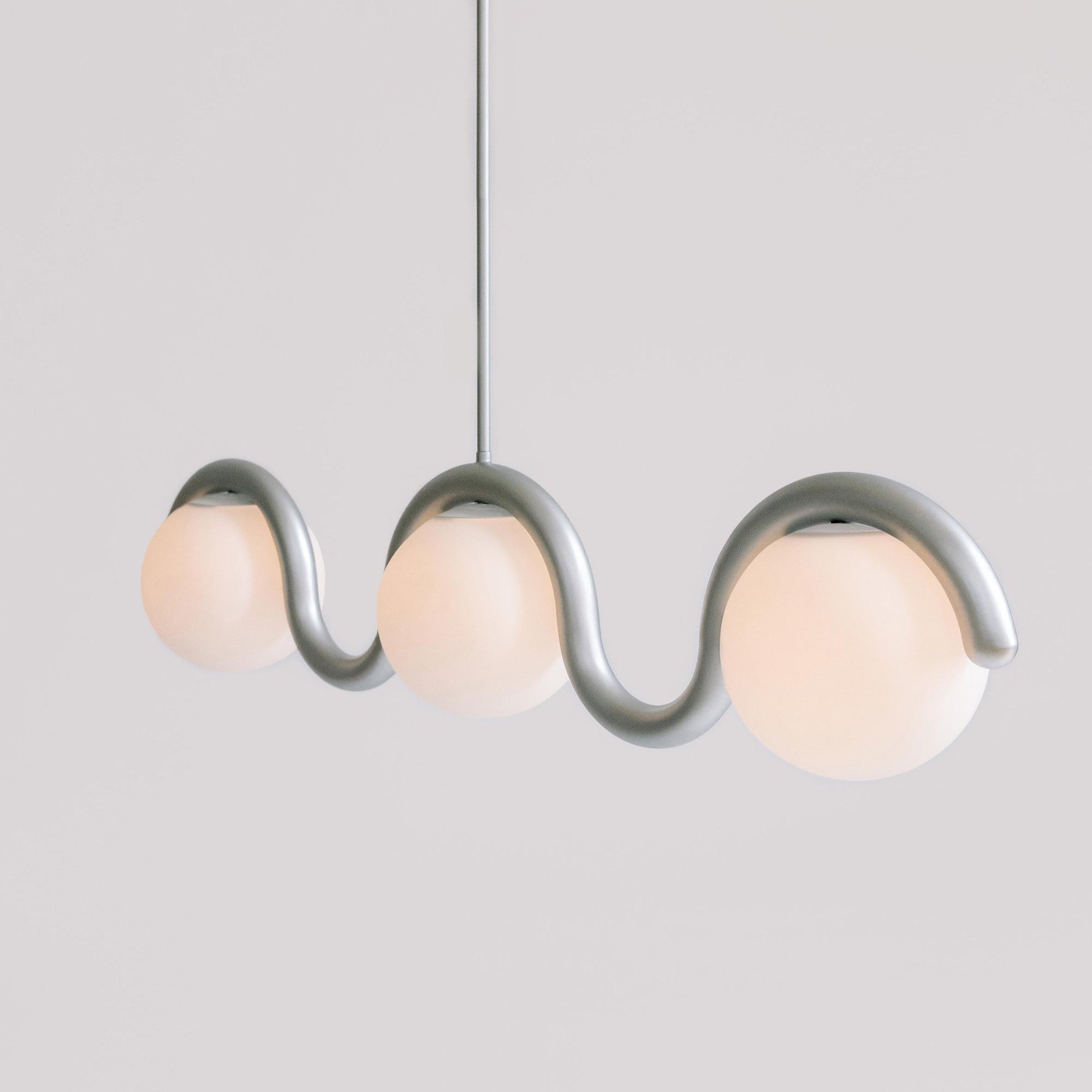 Contemporary Metal Tube Chandelier – Soft Art Style Lighting