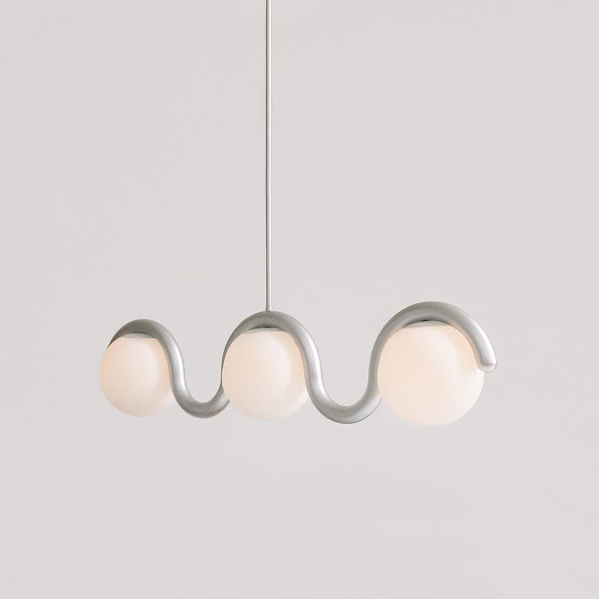 Contemporary Metal Tube Chandelier – Soft Art Style Lighting