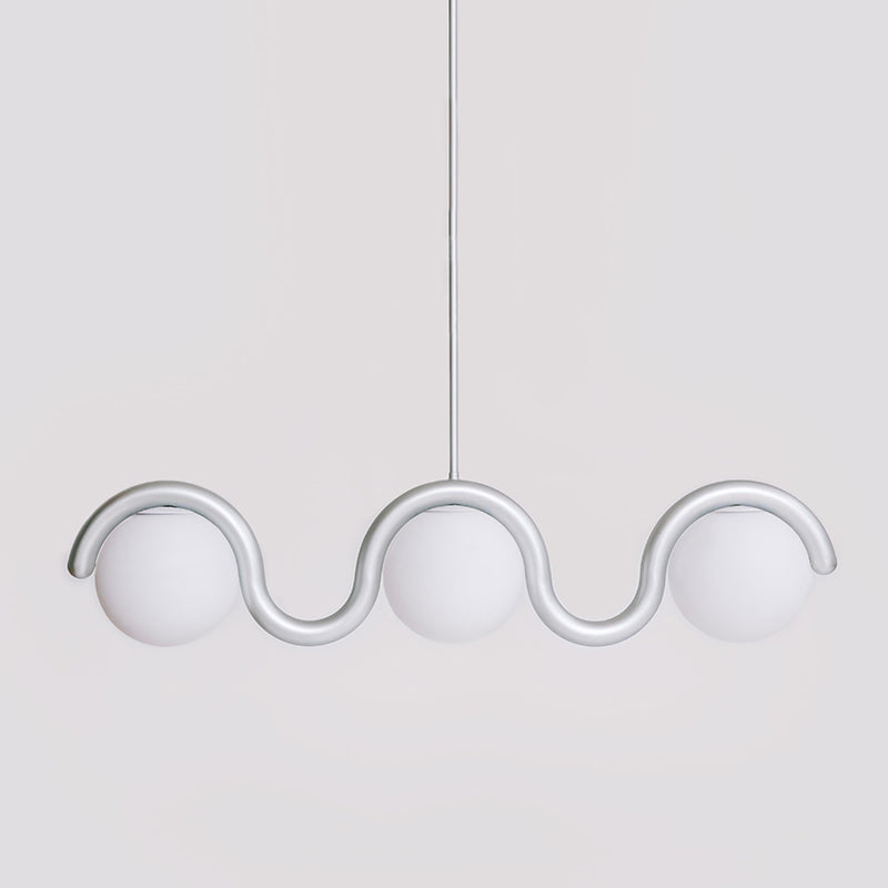 Contemporary Metal Tube Chandelier – Soft Art Style Lighting