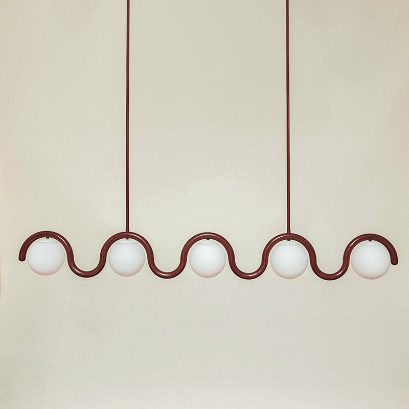 Contemporary Metal Tube Chandelier – Soft Art Style Lighting
