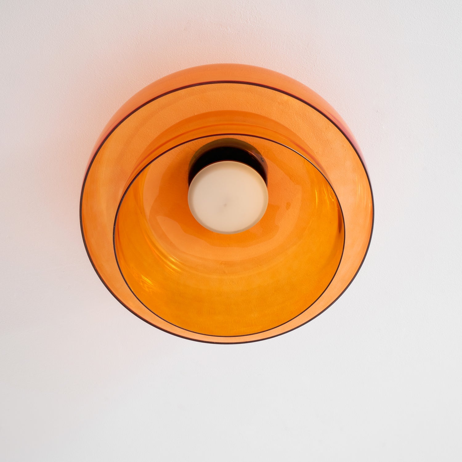 Layered Levels LED Ceiling Lamp – Glass & Metal Round Light Fixture