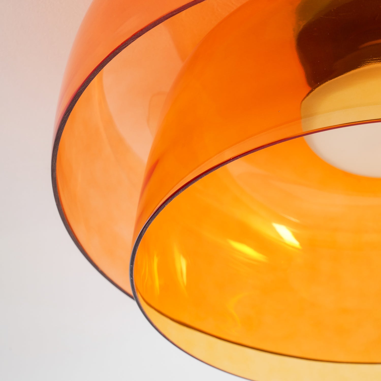 Layered Levels LED Ceiling Lamp – Glass & Metal Round Light Fixture